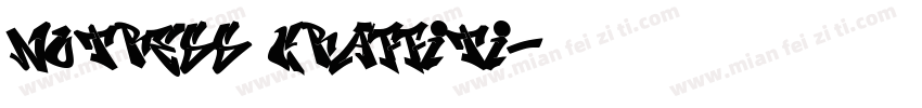notress graffiti字体转换
